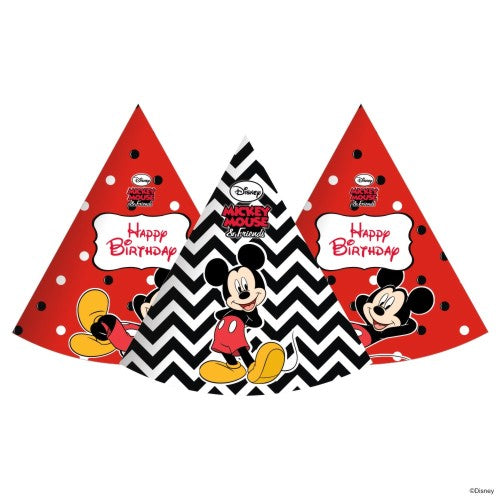 Mickey Mouse Caps - Pack of 10 THEME PARTIES Pretty UR Party Default Title