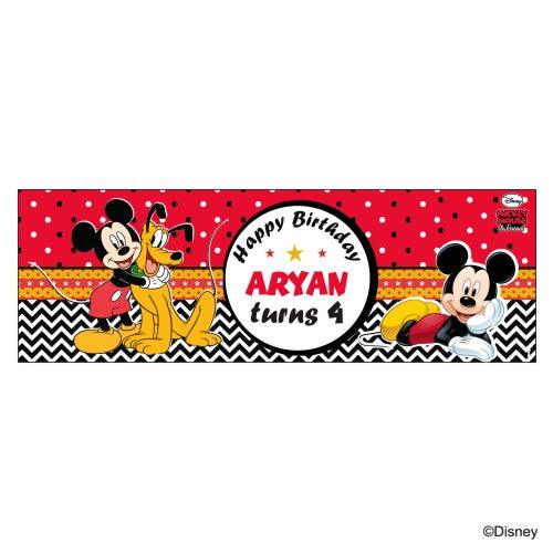 personalised mickey banner – PRETTY UR PARTY