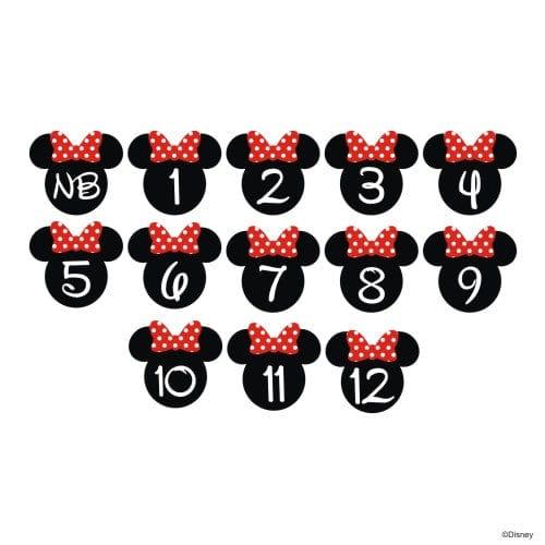 Red and Black MIE Monthly Photo Banner for Baby Girls THEME PARTIES Pretty UR Party