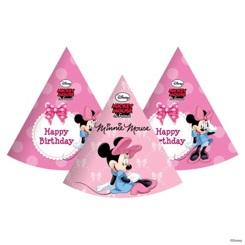 Minnie Mouse Caps - Pack of 10 THEME PARTIES Pretty UR Party Default Title Minnie Mouse Caps - Pack of 10 THEME PARTIES Pretty UR Party Default Title