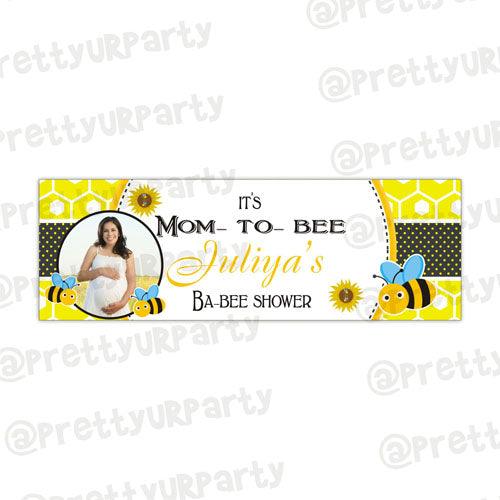 Personalized Mom To Bee Birthday Banner 30in ALL PARTY SUPPLIES Pretty UR Party