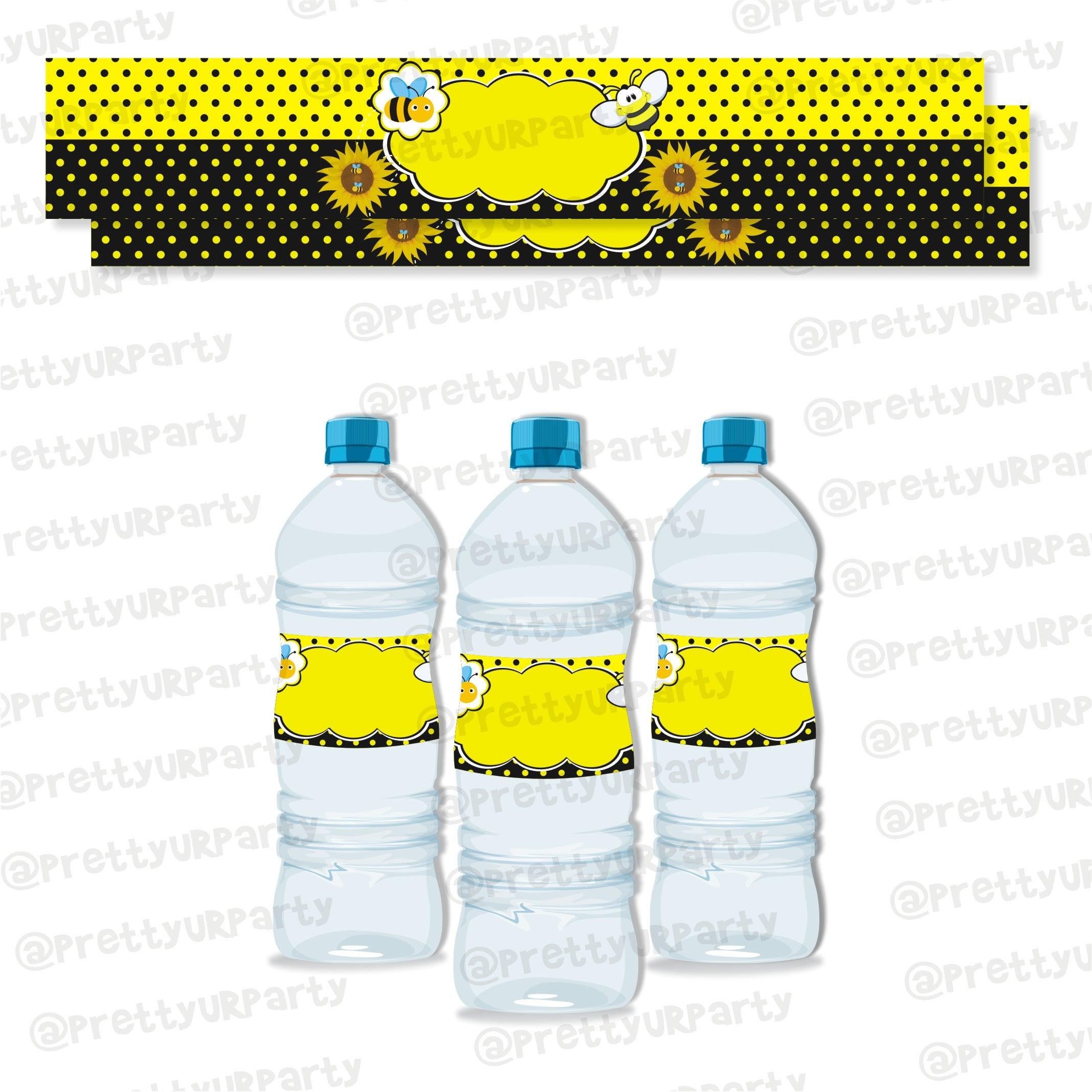 Mom to Bee Water Bottle Labels BABY SHOWER Pretty UR Party Default Title
