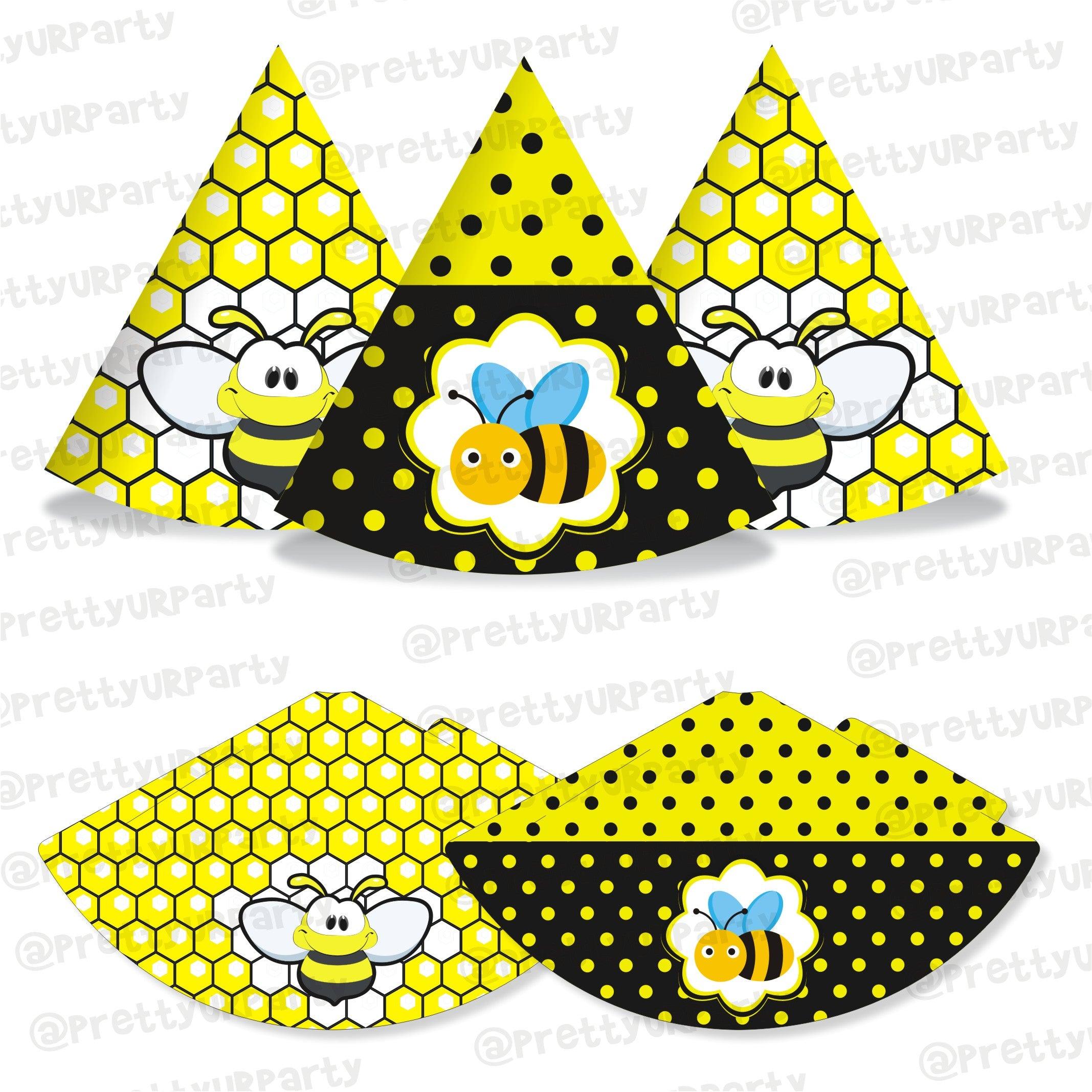 Mom to Bee Hats - Pack of 10 BABY SHOWER Pretty UR Party Default Title