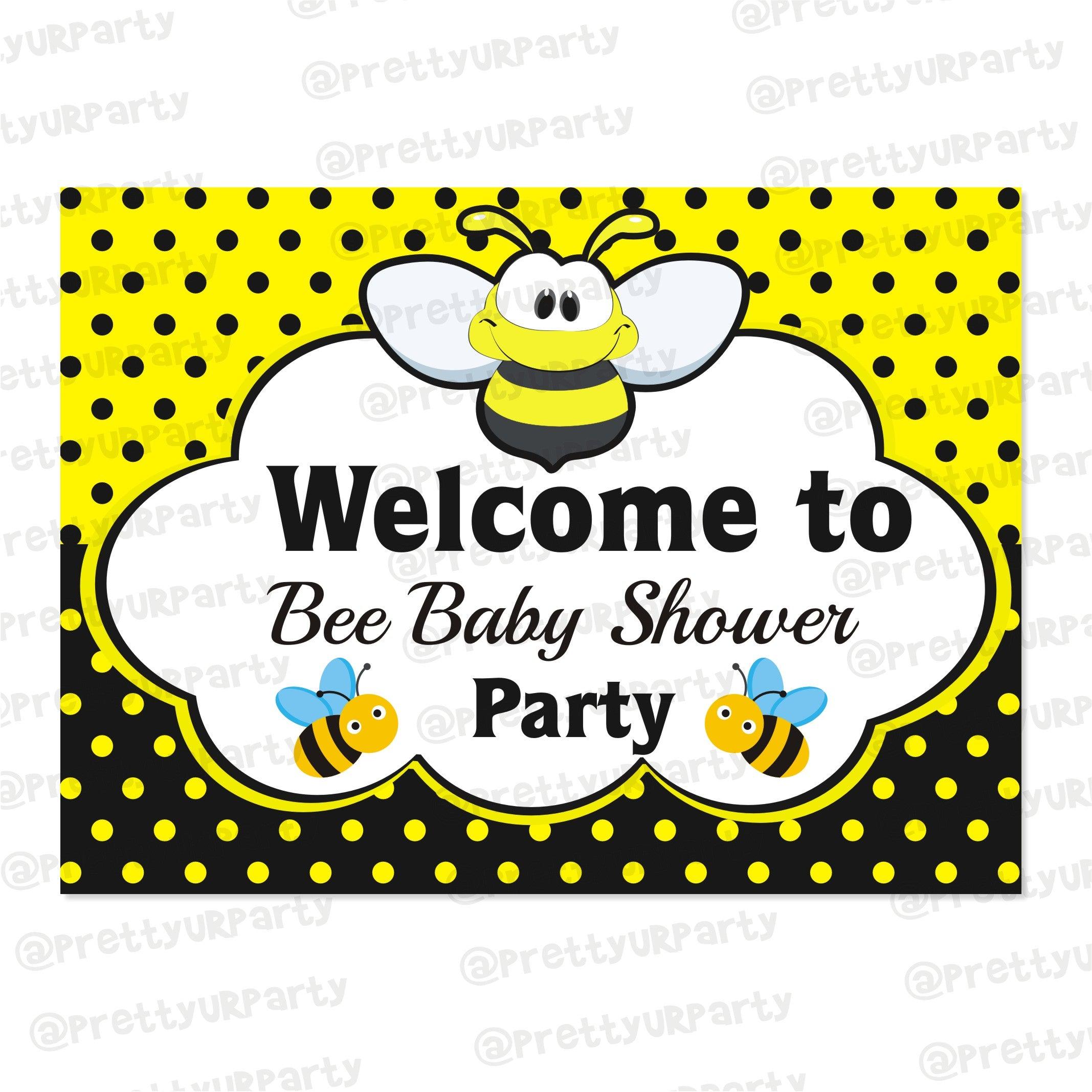 Mom to Bee Entrance Banner / Door Sign BABY SHOWER Pretty UR Party Default Title