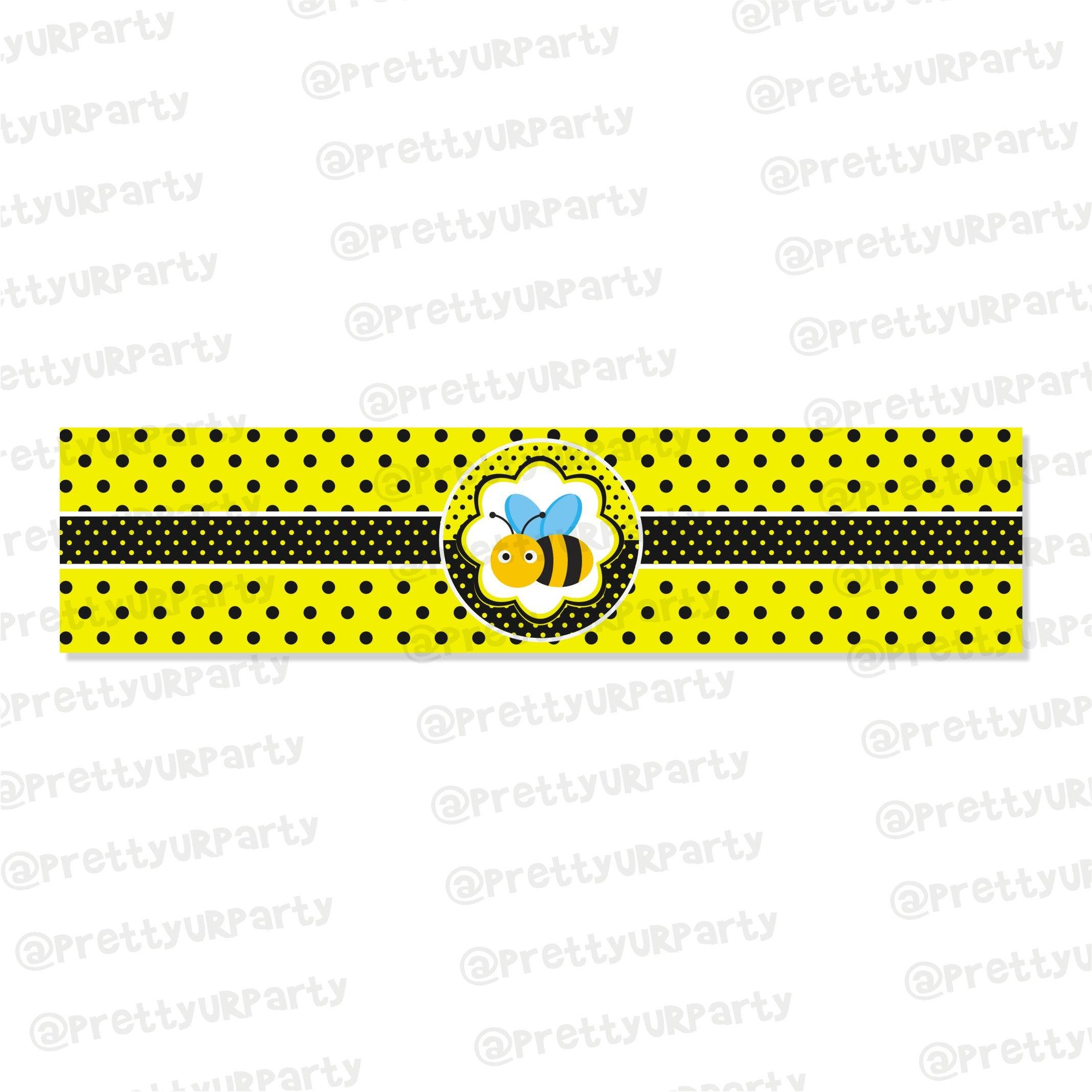 Mom to Bee Wrist Bands - Pack of 10 BABY SHOWER Pretty UR Party Default Title