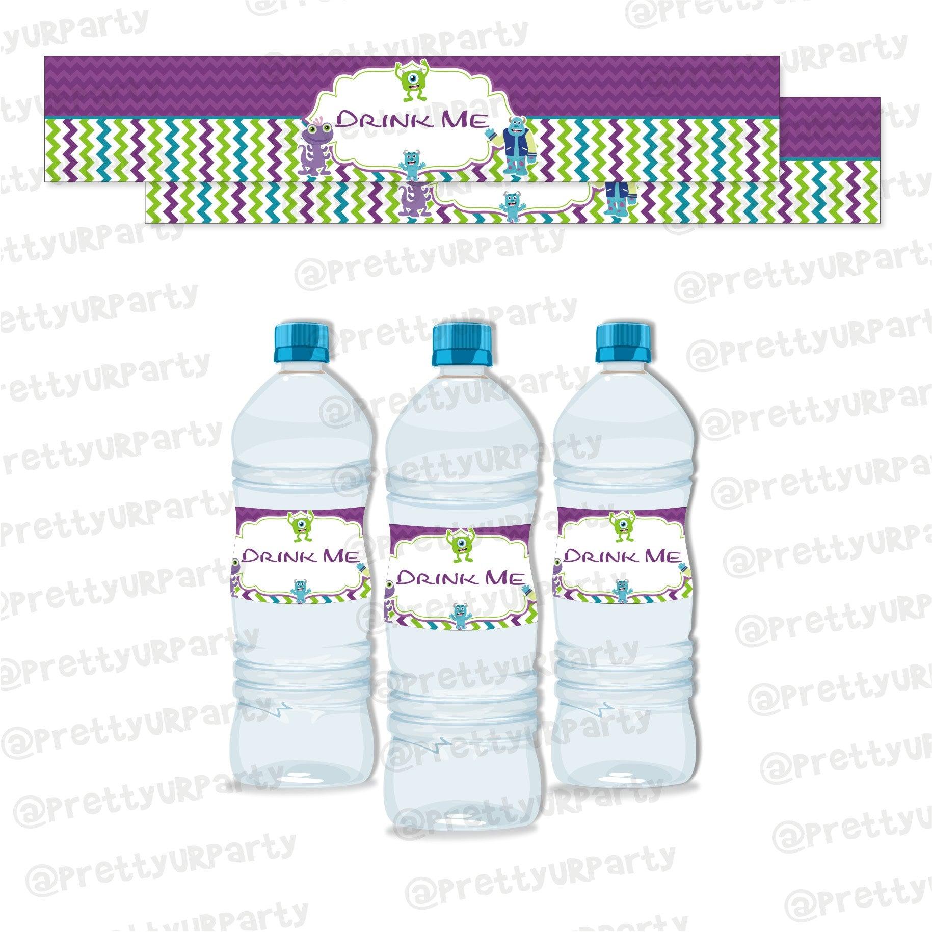 Monsters Inc. Theme Water Bottle Labels THEME PARTIES Pretty UR Party Default Title