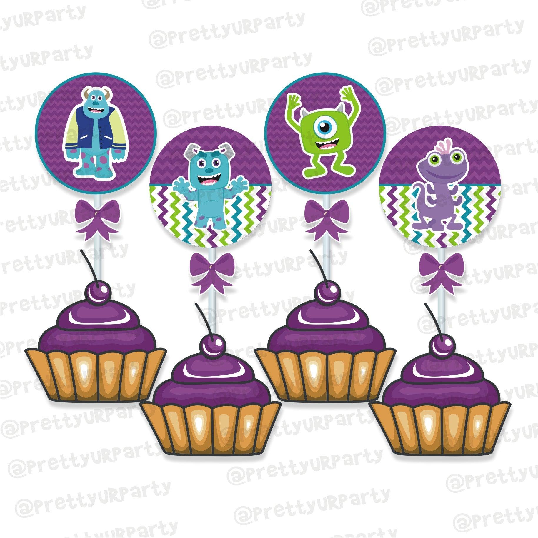 Monsters Inc. Theme Cupcake / Food Toppers THEME PARTIES Pretty UR Party Default Title