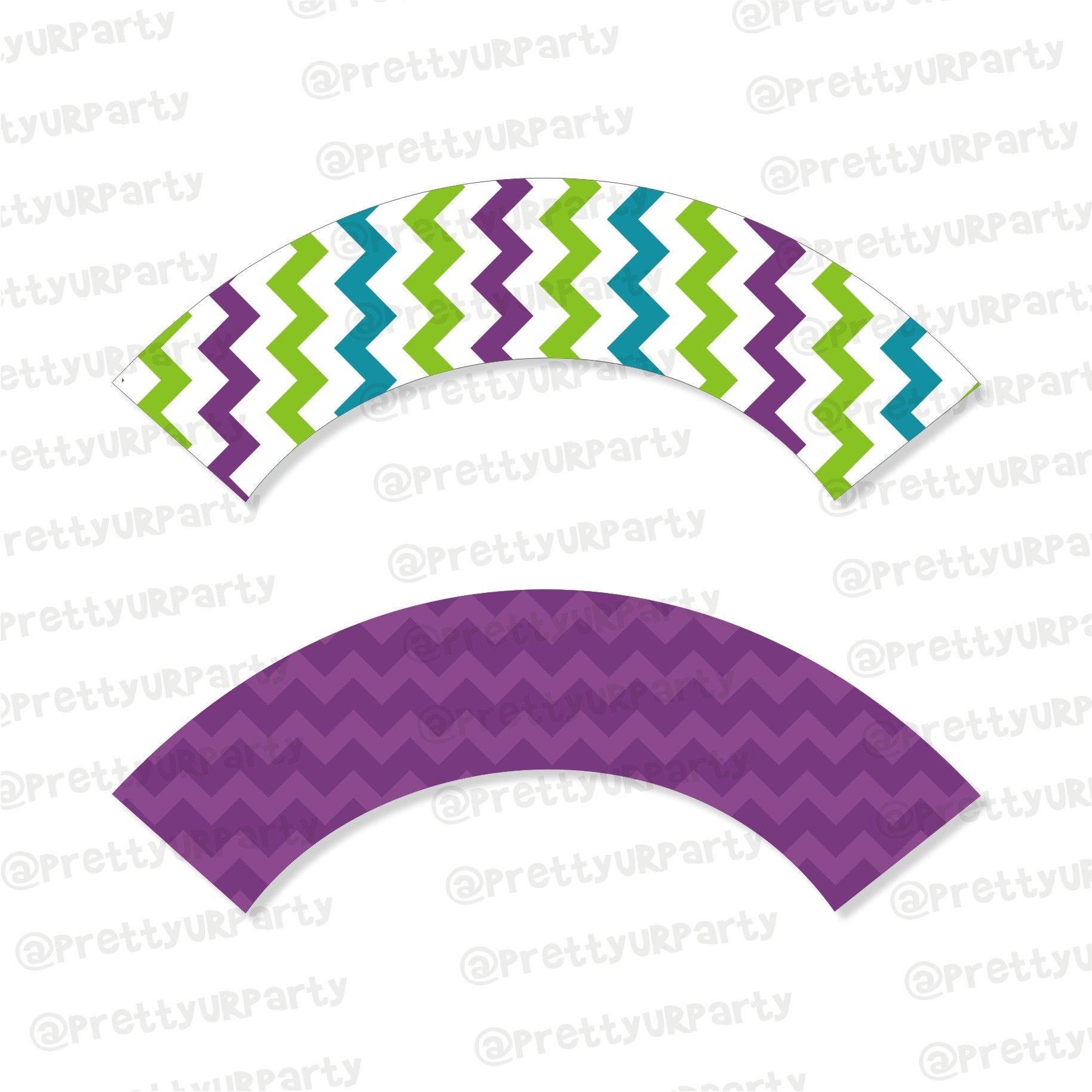 Monsters Inc. Theme Cupcake Wrappers THEME PARTIES Pretty UR Party Default Title