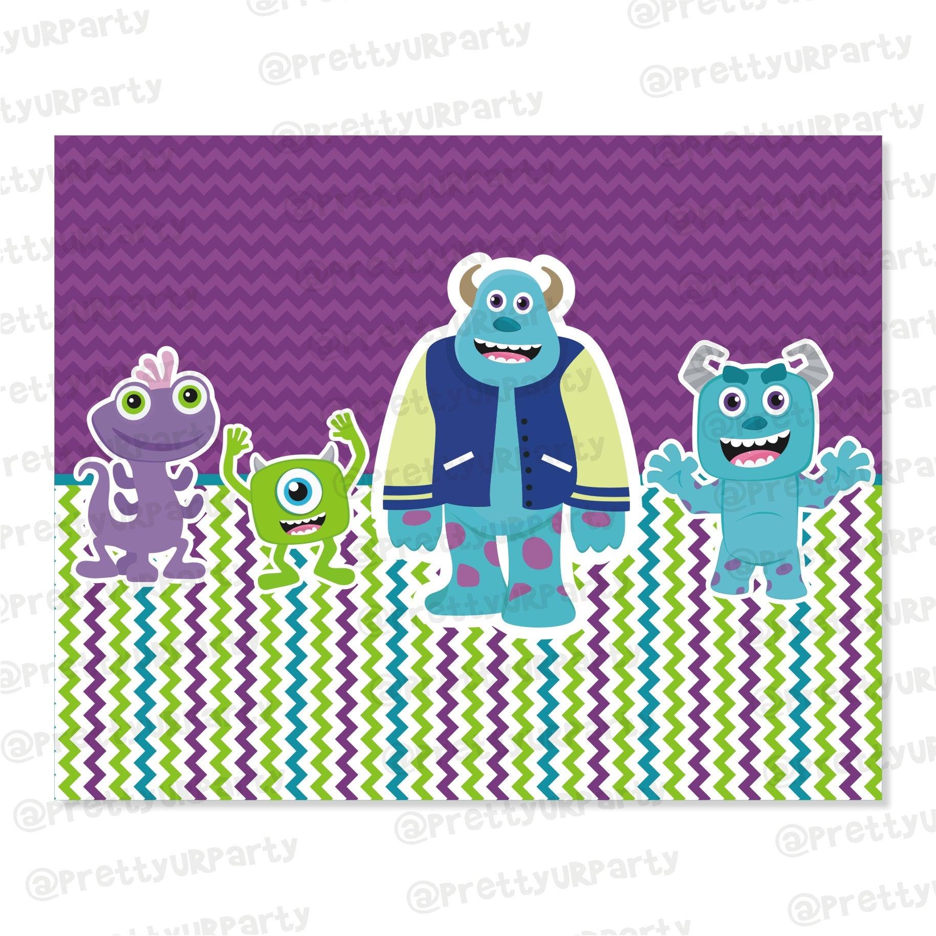 Monsters Inc. Theme Table Mats THEME PARTIES Pretty UR Party Default Title
