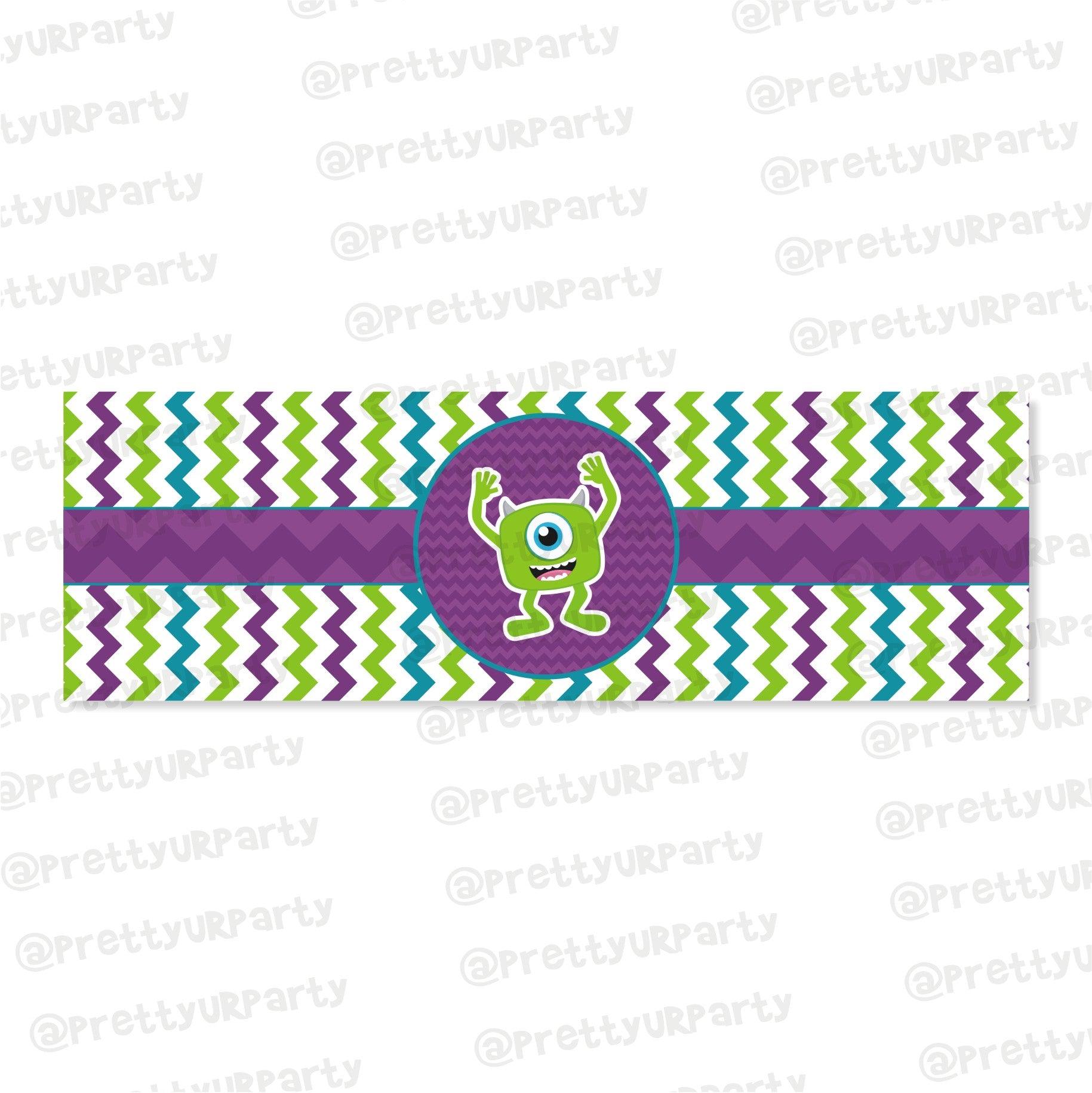 Monsters Inc. Theme Wrist Bands - Pack of 10 THEME PARTIES Pretty UR Party Default Title