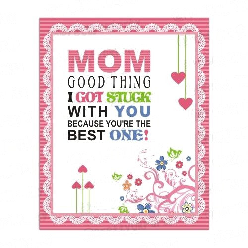 Mothers day Mom Good Thing Card