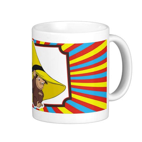 Personalised Curious George Mug THEME PARTIES Pretty UR Party Default Title