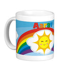 Personalised Rainbow Mug THEME PARTIES Pretty UR Party