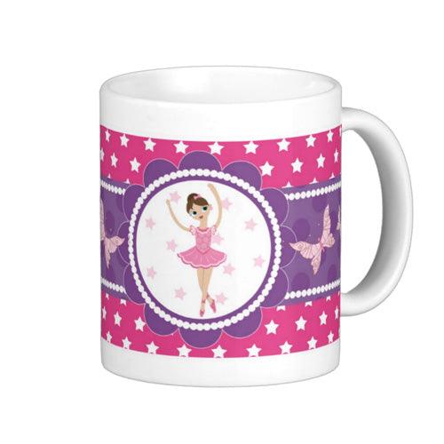 Personalised Ballerina Mug THEME PARTIES Pretty UR Party Default Title