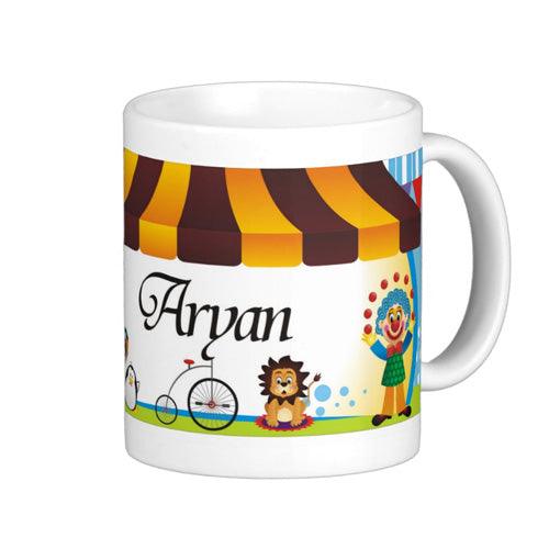 Personalised Circus Mug THEME PARTIES Pretty UR Party