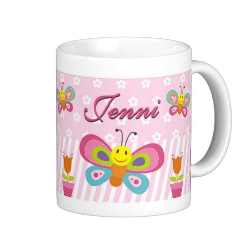 Personalised Butterfly Mug THEME PARTIES Pretty UR Party
