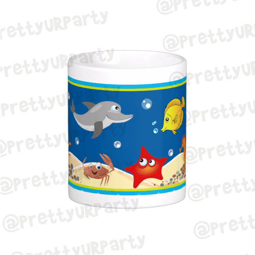 Personalised Under the Sea Mug THEME PARTIES Pretty UR Party