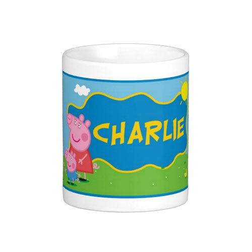 Personalised Peppa Pig Inspired Mug THEME PARTIES Pretty UR Party