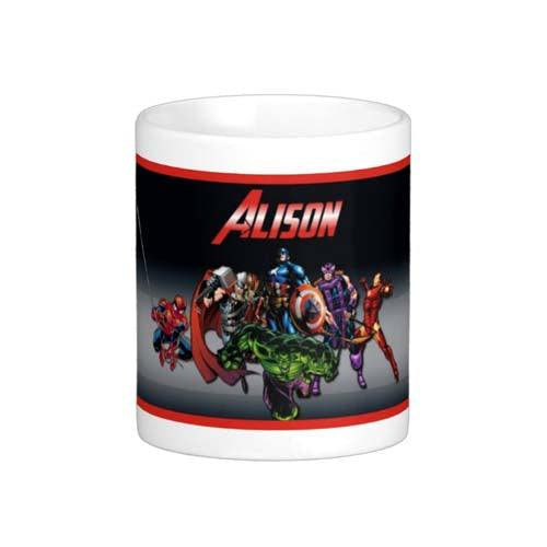 Personalised Avengers Mug THEME PARTIES Pretty UR Party