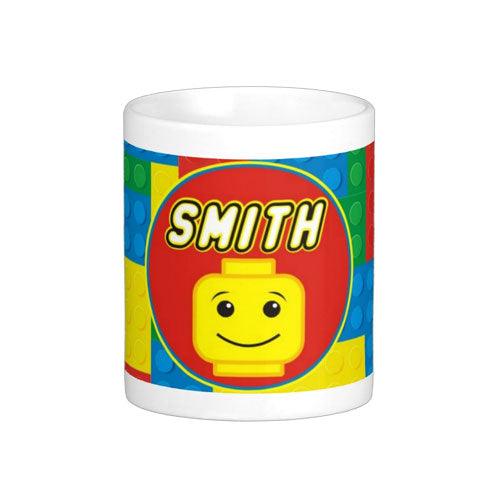 Personalised Lego Inspired Mug THEME PARTIES Pretty UR Party