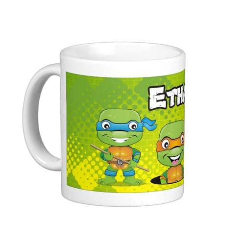 Personalised Ninja Turtles Mug THEME PARTIES Pretty UR Party