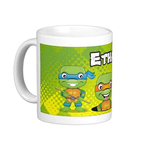 Personalised Ninja Turtles Mug THEME PARTIES Pretty UR Party