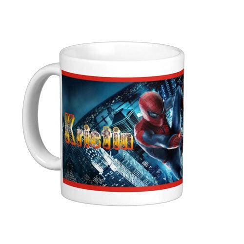 Personalised Spiderman Mug THEME PARTIES Pretty UR Party