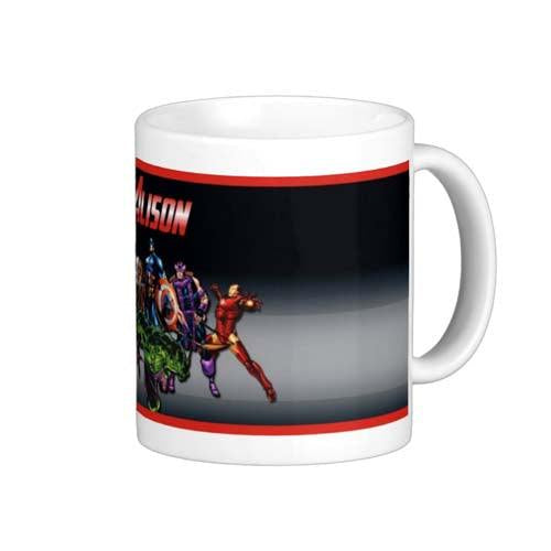 Personalised Avengers Mug THEME PARTIES Pretty UR Party