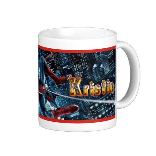Personalised Spiderman Mug THEME PARTIES Pretty UR Party