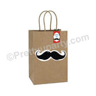 Moustache Theme Gift Bags - Pack of 10 ACCESSORIES Pretty UR Party