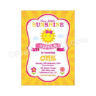 My little Sunshine Theme E-Invitations ALL PARTY SUPPLIES Pretty UR Party