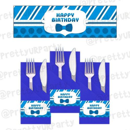 Bow Tie Napkin Rings THEME PARTIES Pretty UR Party Default Title
