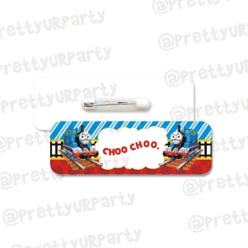 Thomas the Train Theme Badge / Name Tag PERSONALISED Pretty UR Party