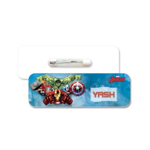 Avengers Badge / Name Tag PERSONALISED Pretty UR Party