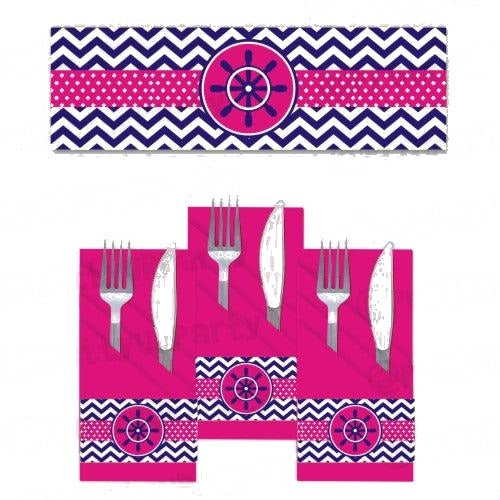 Girly Nautical Napkin Rings