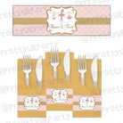 Pink and Gold Ballet Napkin Rings THEME PARTIES Pretty UR Party Default Title