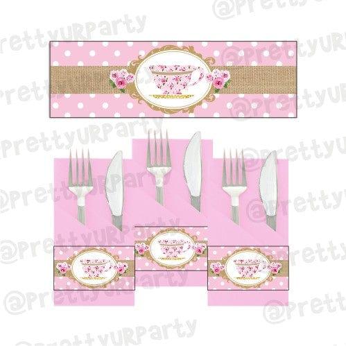 Tea Party Napkin Rings THEME PARTIES Pretty UR Party Without Name