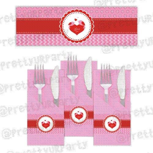 Valentine's Day Napkin Rings ALL PARTY SUPPLIES Pretty UR Party Default Title