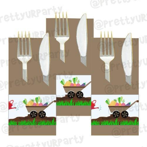 Gardening Theme Napkin Rings THEME PARTIES Pretty UR Party Default Title