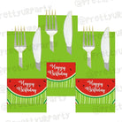 Watermelon Theme Napkin Rings THEME PARTIES Pretty UR Party Default Title