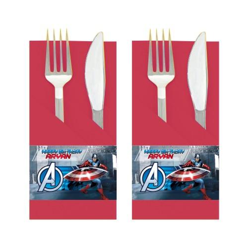 Captain America Napkin Rings THEME PARTIES Pretty UR Party Default Title