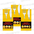 Emoji Theme Napkin Rings THEME PARTIES Pretty UR Party