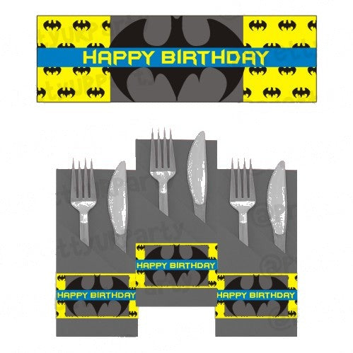 Batman Inspired Napkin Rings