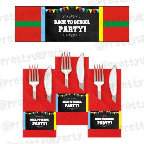 Back to School Napkin Rings THEME PARTIES Pretty UR Party Default Title