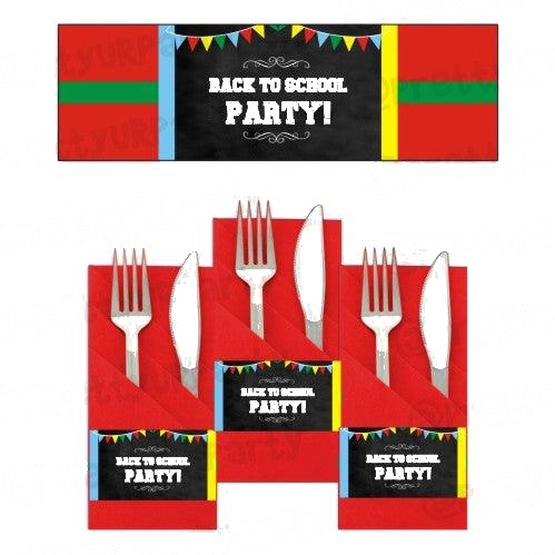 Back to School Napkin Rings