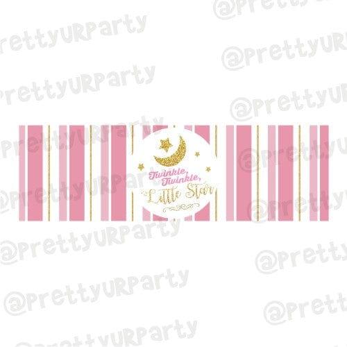 Twinkle Twinkle Little Star Pink Napkin Rings THEME PARTIES Pretty UR Party Default Title