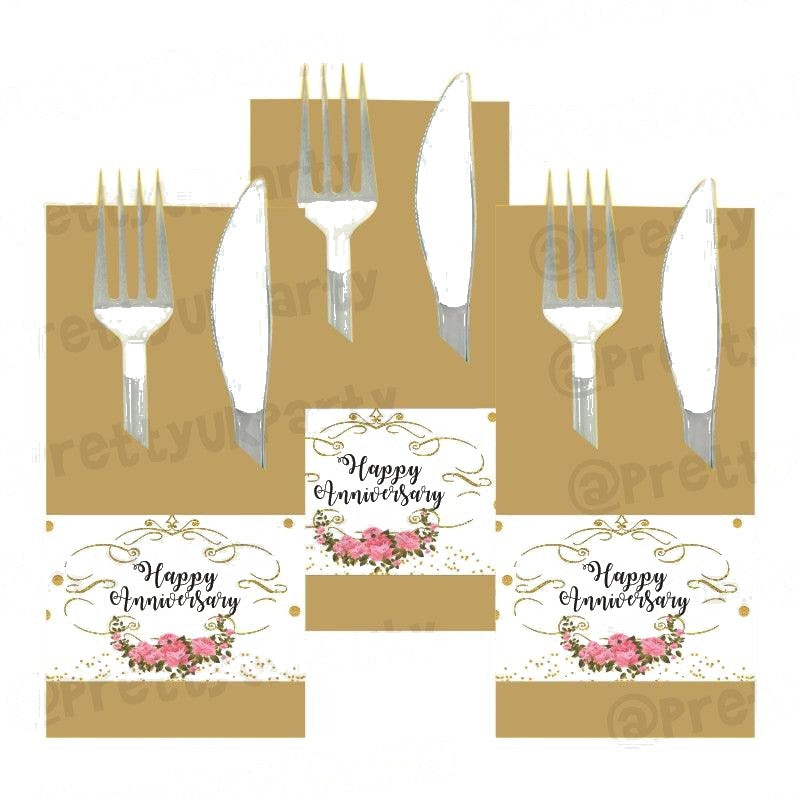 50th Birthday Theme Napkin Rings — image 2