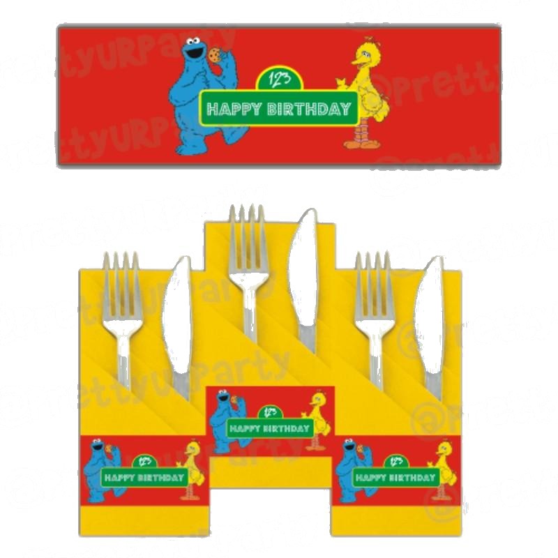 Elmo Theme Napkin Rings