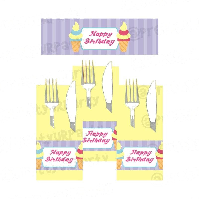 Ice Cream Theme Napkin Rings