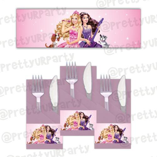 Barbie Rockstar Napkin Rings